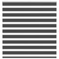 Miniatyrbild 1 av 11: vidaXL Rullgardin zebra svart 145x100 cm tyg bredd 140,9cm polyester