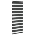 Miniatyrbild 4 av 11: vidaXL Rullgardin zebra svart 60x150 cm tyg bredd 55,9 cm polyester