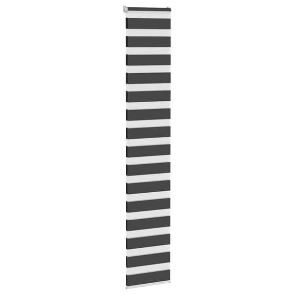 vidaXL zebragardin sort 50x200 cm stofbredde 45,9 cm polyester