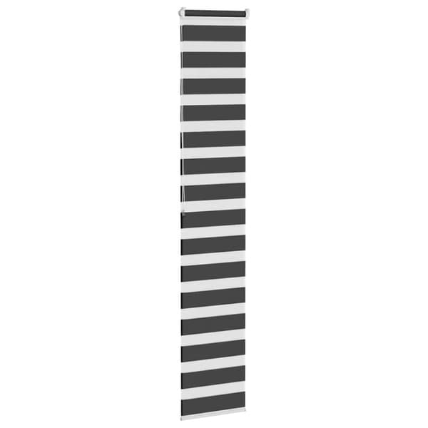 vidaXL zebragardin sort 50x200 cm stofbredde 45,9 cm polyester