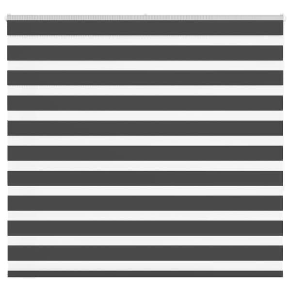 vidaXL zebragardin sort 155x150 cm stofbredde 150,9 cm polyester