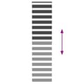 Miniatyrbillede 5 af 11: vidaXL zebragardin sort 55x200 cm stofbredde 50,9 cm polyester