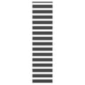 Miniatyrbillede 1 af 11: vidaXL zebragardin sort 55x200 cm stofbredde 50,9 cm polyester