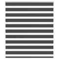 Miniatyrbild 1 av 11: vidaXL Rullgardin zebra svart 135x150 cm tyg bredd 130,9cm polyester