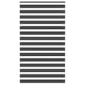 Miniatyrbild 1 av 11: vidaXL Rullgardin zebra svart 125x230 cm tyg bredd 120,9 cm polyester