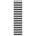 Miniatyrbillede 1 af 11: vidaXL zebragardin sort 50x230 cm stofbredde 45,9 cm polyester