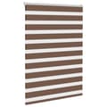 Miniatyrbillede 3 af 11: vidaXL zebragardin brun 95x100 cm stofbredde 90,9 cm polyester
