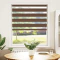Miniatyrbillede 2 af 11: vidaXL zebragardin brun 95x100 cm stofbredde 90,9 cm polyester