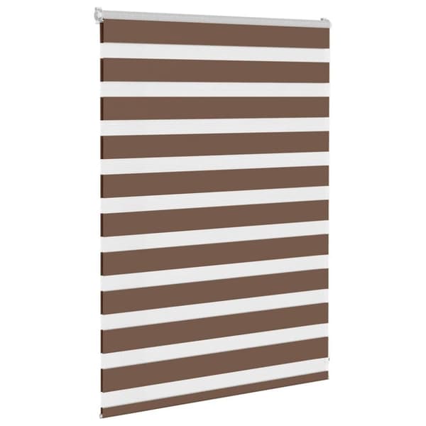 vidaXL zebragardin brun 105x100 cm stofbredde 100,9 cm polyester