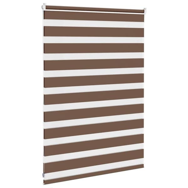 vidaXL zebragardin brun 105x100 cm stofbredde 100,9 cm polyester