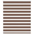 Miniatyrbillede 1 af 11: vidaXL zebragardin brun 135x100 cm stofbredde 130,9 cm polyester