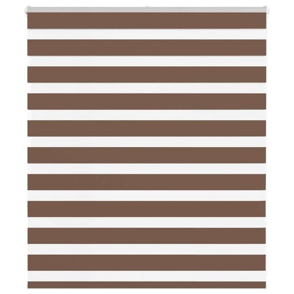 vidaXL zebragardin brun 130x100 cm stofbredde 125,9 cm polyester