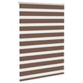 Miniatyrbillede 3 af 11: vidaXL zebragardin brun 100x100 cm stofbredde 95,9 cm polyester