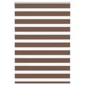 Miniatyrbillede 1 af 11: vidaXL zebragardin brun 100x100 cm stofbredde 95,9 cm polyester