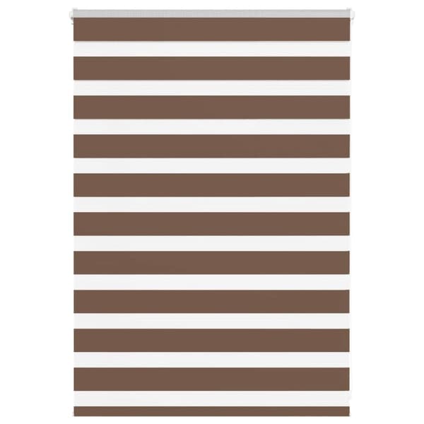 vidaXL zebragardin brun 100x100 cm stofbredde 95,9 cm polyester
