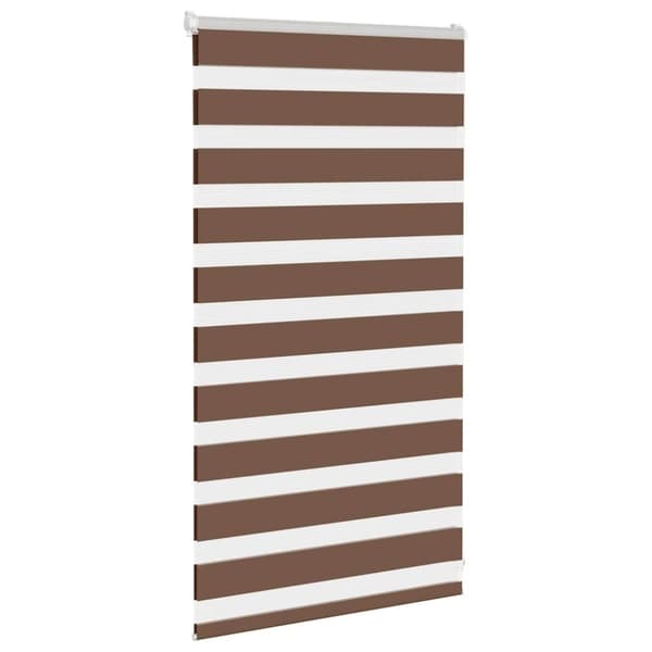 vidaXL zebragardin brun 85x100 cm stofbredde 80,9 cm polyester
