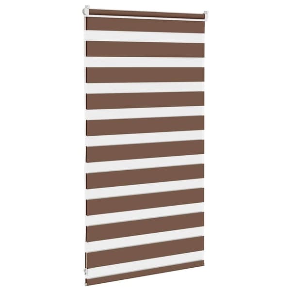vidaXL zebragardin brun 85x100 cm stofbredde 80,9 cm polyester