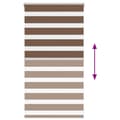 Miniatyrbillede 5 af 11: vidaXL zebragardin brun 85x100 cm stofbredde 80,9 cm polyester