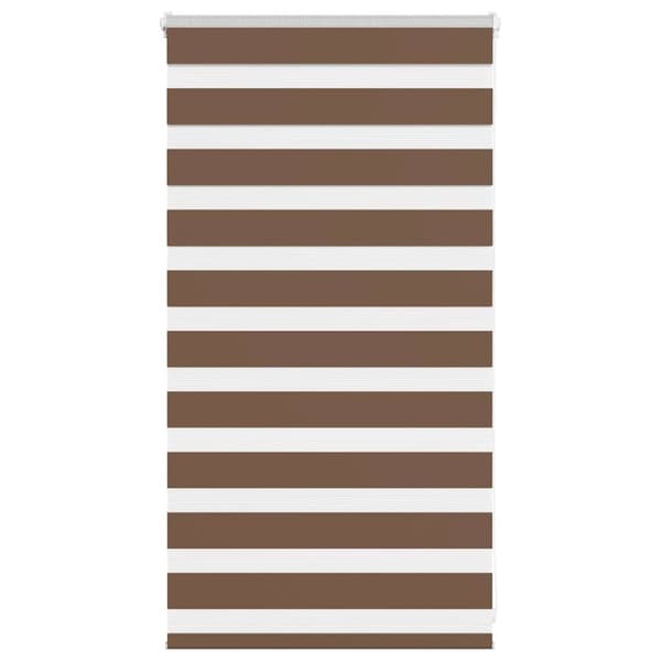 vidaXL zebragardin brun 85x100 cm stofbredde 80,9 cm polyester