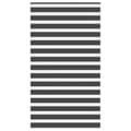 Miniatyrbillede 1 af 11: vidaXL zebragardin sort 135x200 cm stofbredde 130,9 cm polyester