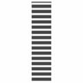 Miniatyrbillede 1 af 11: vidaXL zebragardin sort 55x230 cm stofbredde 50,9 cm polyester