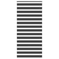 Miniatyrbillede 1 af 11: vidaXL zebragardin sort 110x230 cm stofbredde 105,9 cm polyester
