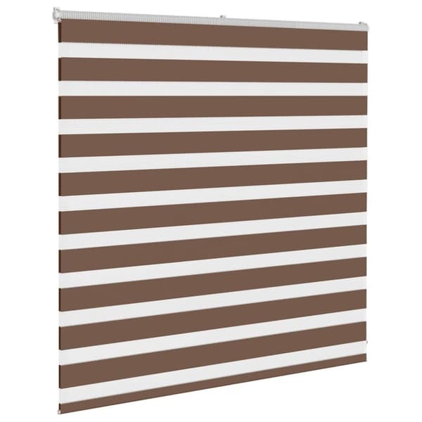 vidaXL zebragardin brun 150x100 cm stofbredde 145,9 cm polyester
