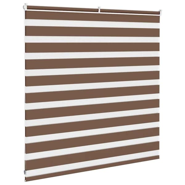 vidaXL zebragardin brun 150x100 cm stofbredde 145,9 cm polyester