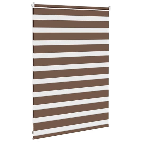 vidaXL zebragardin brun 110x100 cm stofbredde 105,9 cm polyester