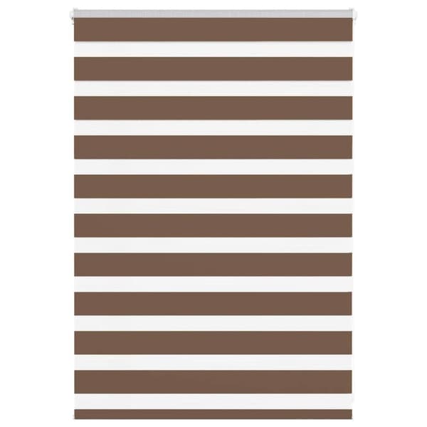 vidaXL zebragardin brun 110x100 cm stofbredde 105,9 cm polyester