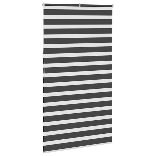 vidaXL Sebragardin svart 135x200 cm stoff bredde 130,9 cm polyester