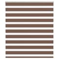 Miniatyrbild 1 av 11: vidaXL Rullgardin zebra brun 120x150 cm tyg bredd 115,9 cm polyester