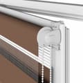 Miniatyrbilde 11 av 11: vidaXL Sebragardin brun 140x150 cm stoff bredde 135,9 cm polyester