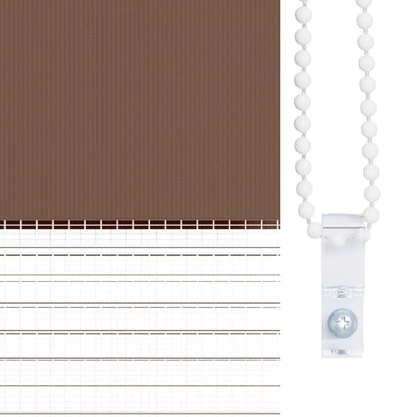 vidaXL Sebragardin brun 165x150 cm stoff bredde 160,9 cm polyester