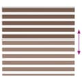 Miniatyrbillede 5 af 11: vidaXL zebragardin brun 155x150 cm stofbredde 150,9 cm polyester