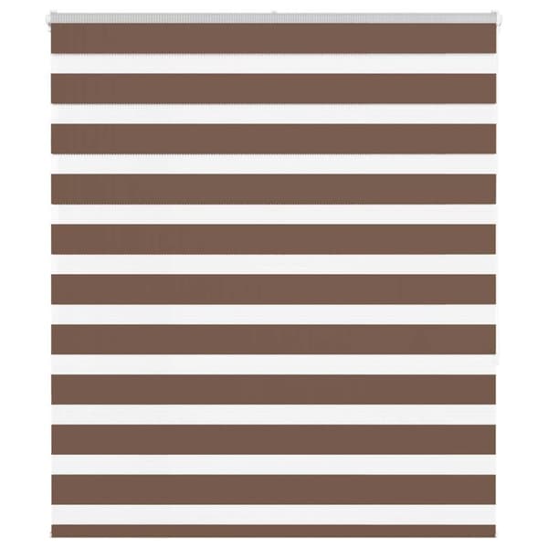 vidaXL Sebragardin brun 135x150 cm stoff bredde 130,9 cm polyester