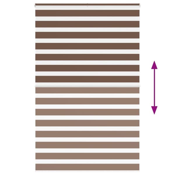 vidaXL Sebragardin brun 145x200 cm stoff bredde 140,9 cm polyester