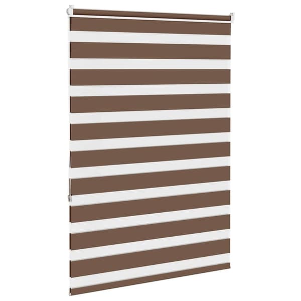 vidaXL zebragardin brun 115x150 cm stofbredde 110,9 cm polyester