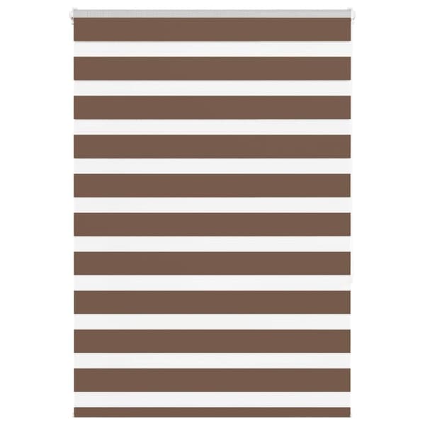 vidaXL zebragardin brun 115x150 cm stofbredde 110,9 cm polyester