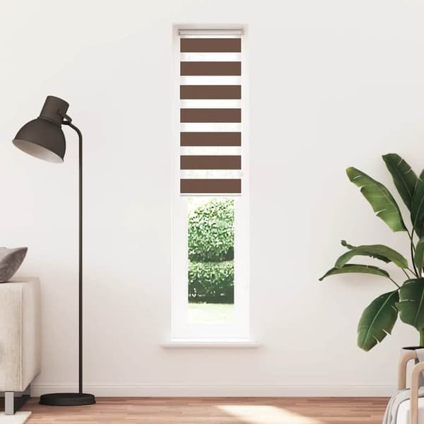 vidaXL zebragardin brun 40x200 cm stofbredde 35,9 cm polyester