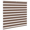 Miniatyrbillede 4 af 11: vidaXL zebragardin brun 165x100 cm stofbredde 160,9 cm polyester