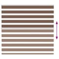 Miniatyrbillede 5 af 11: vidaXL zebragardin brun 165x100 cm stofbredde 160,9 cm polyester