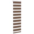 Miniatyrbild 3 av 11: vidaXL Rullgardin zebra brun 40x150 cm tyg bredd 35,9 cm polyester