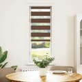 Miniatyrbild 2 av 11: vidaXL Rullgardin zebra brun 40x150 cm tyg bredd 35,9 cm polyester