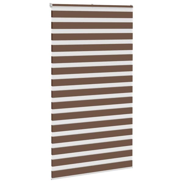 vidaXL zebragardin brun 125x200 cm stofbredde 120,9 cm polyester