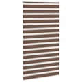 Miniatyrbillede 3 af 11: vidaXL zebragardin brun 125x200 cm stofbredde 120,9 cm polyester