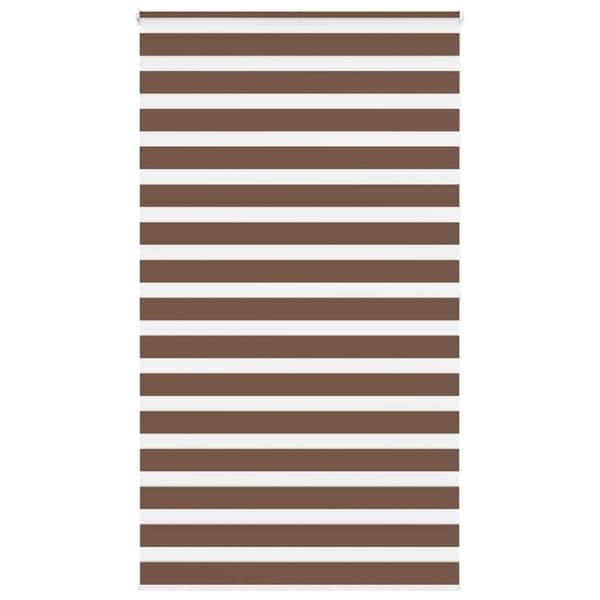 vidaXL zebragardin brun 125x200 cm stofbredde 120,9 cm polyester