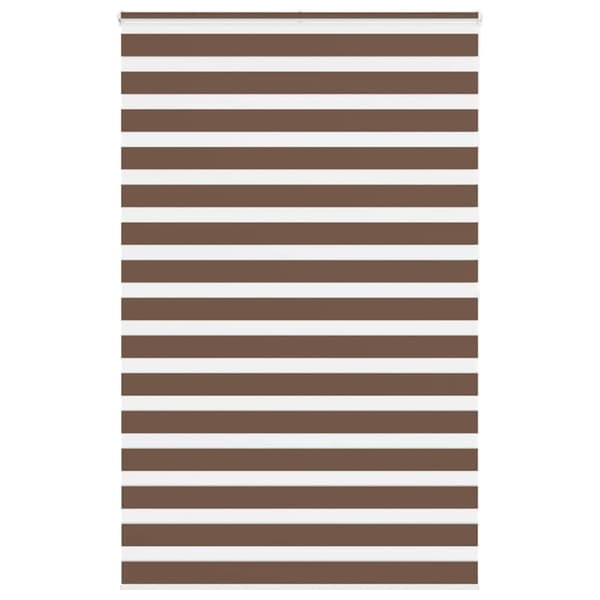 vidaXL zebragardin brun 145x200 cm stofbredde 140,9 cm polyester