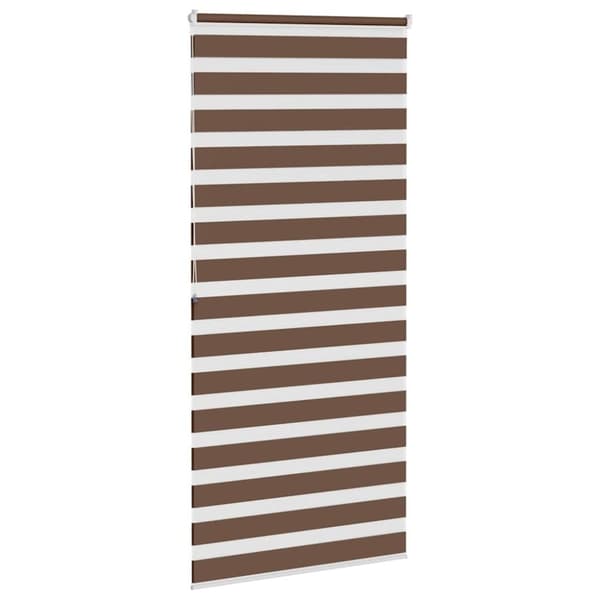 vidaXL zebragardin brun 95x200 cm stofbredde 90,9 cm polyester