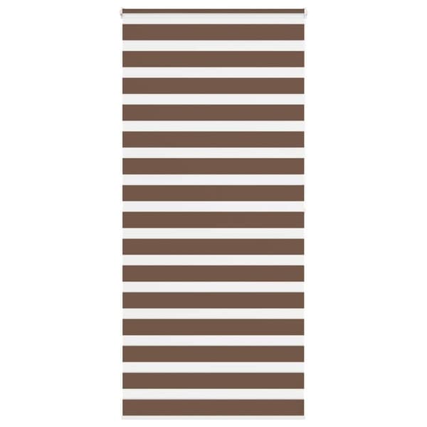 vidaXL zebragardin brun 95x200 cm stofbredde 90,9 cm polyester